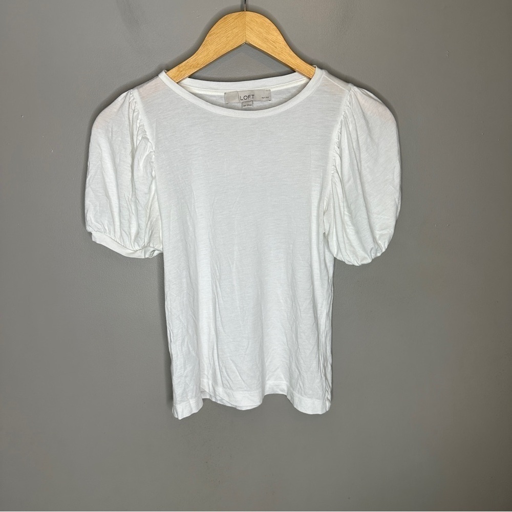 Loft puff shoulder short sleeve Tshirt